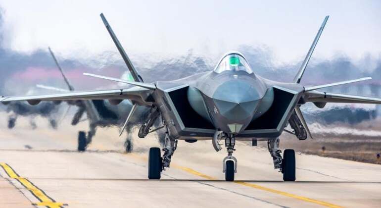 Chinese PLA Air Force J-20 Fifth Generation Fighters