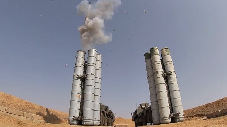 Missile Launch From S-300 Air Defence System