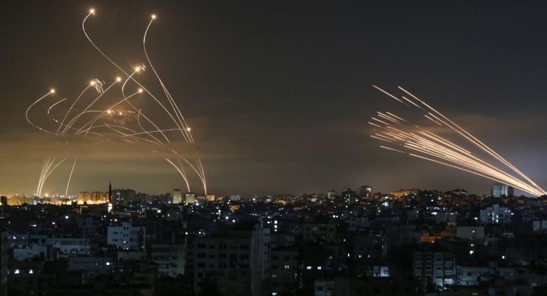 Interceptions by Israeli Iron Dome Short Ranged System Against Rocket Artillery 