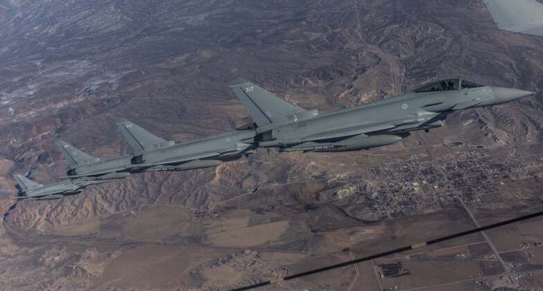 British Eurofighters at Recent Red Flag Exercises
