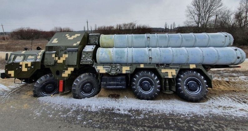 Missile Battery From Ukrainian S-300 System