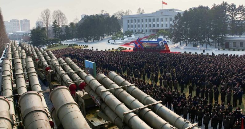 Ceremony For Delivery of North Korean 600mm Artillery Batteries