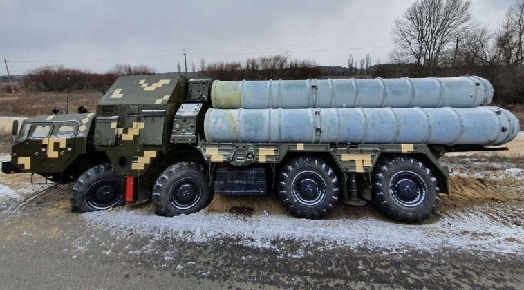Missile Battery From Ukrainian S-300 System