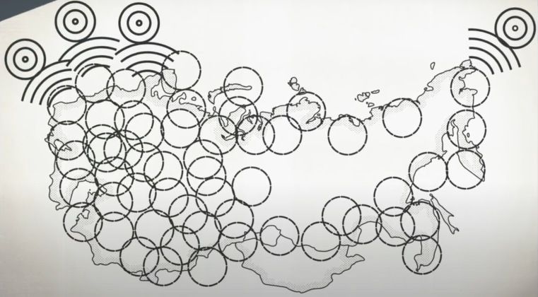 Soviet Air Defence Radar Network Faced by American Bombers