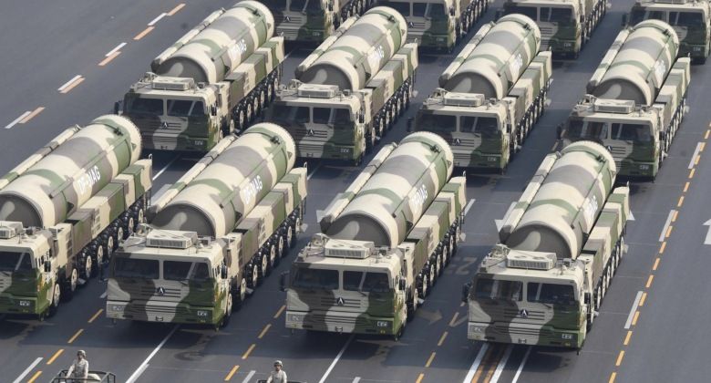 Chinese DF-31 ICBMs on Parade