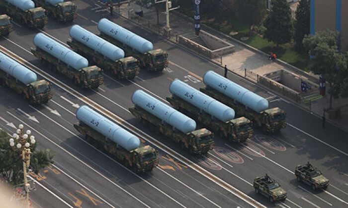 Chinese JL-2 ICBMs on Parade