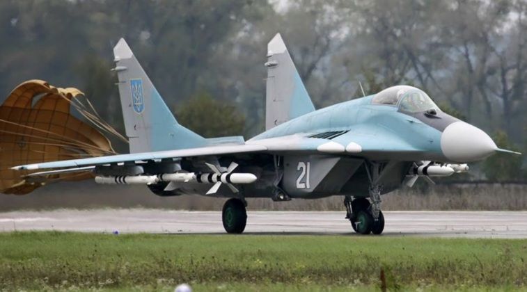 Ukrainian Air Force MiG-29 with R-73 and R-27 Missiles