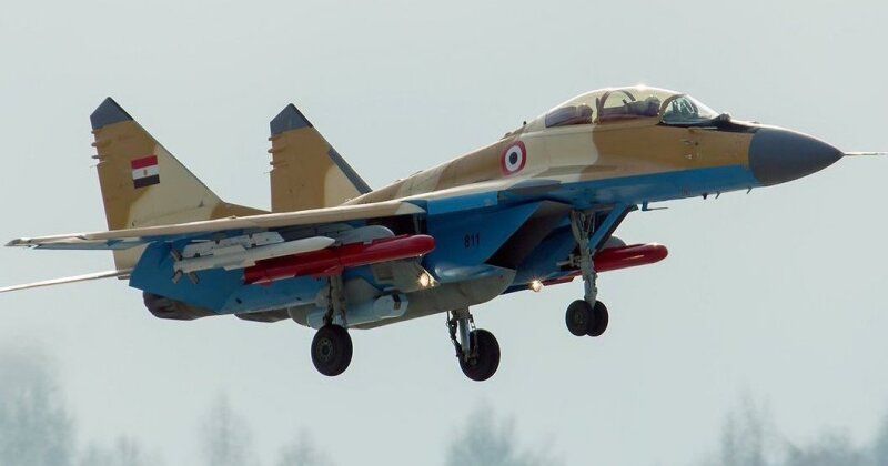 Egyptian Air Force MiG-29 with R-77 and Kh-35 Missiles