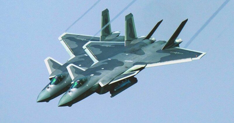 J-20 Stealth Fighters in Formation