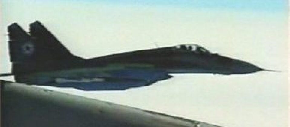North Korean MiG-29 Intercepts American Surveillance Plane in 2003