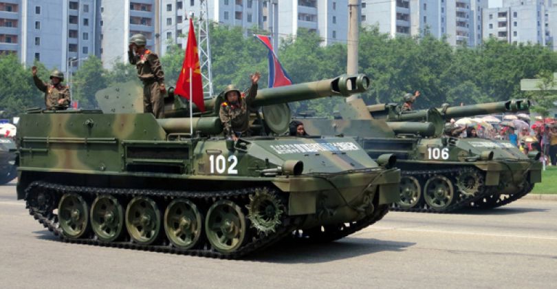 North Korean 155mm Self Propelled Artillery Pieces