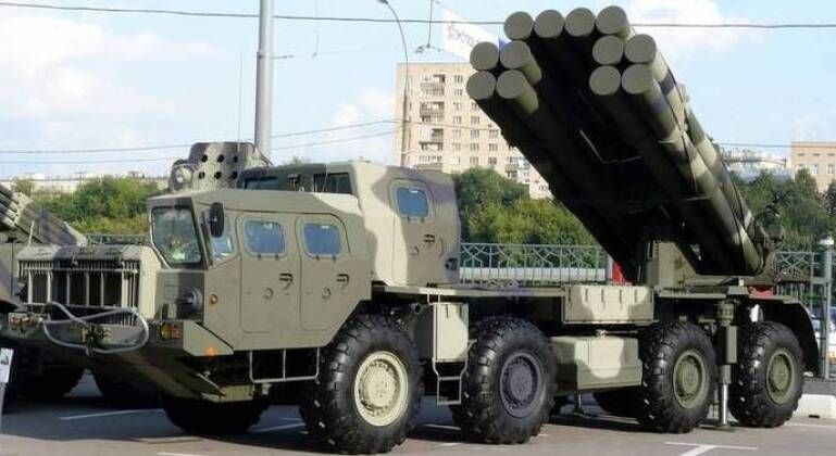 Russian 9A53-S Tornado-S Rocket Artillery Battery 
