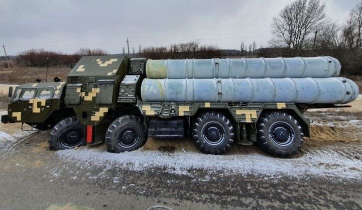 Missile Battery From Ukrainian S-300 System