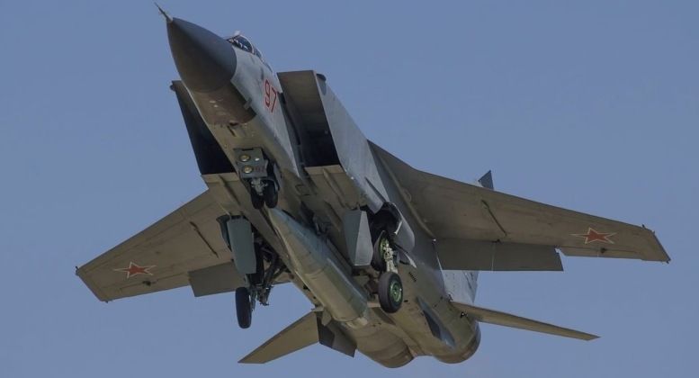 MiG-31K with Kinzhal Ballistic Missile