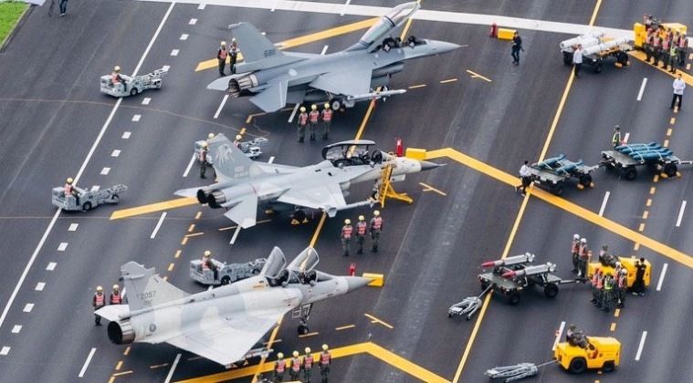 Taiwanese F-16, F-Ck and Mirage 2000 Fighters 