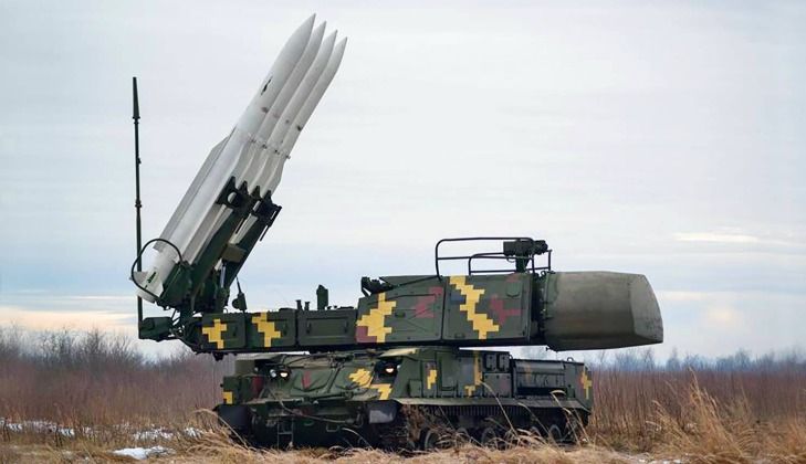 Missile Battery From Ukrainian BuK-M1 System