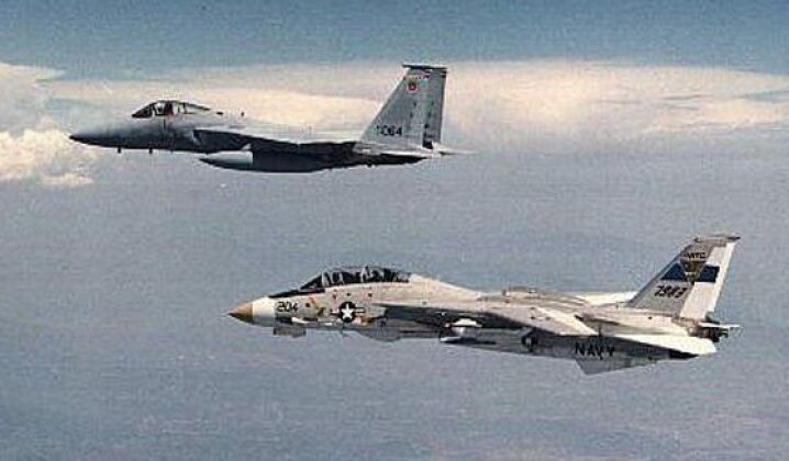 F-15 Eagle and F-14 Tomcat Fighters