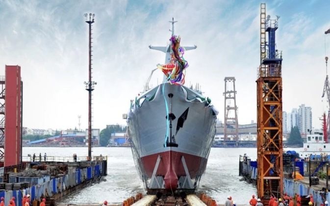 Launch of First Type 054A/P Class Frigate