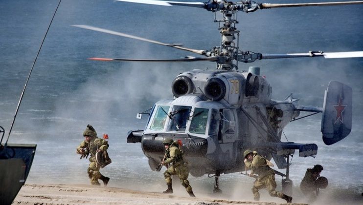 Russian Forces Conduct Amphibious Landing 