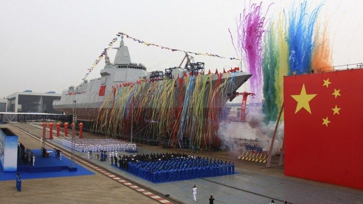 Launch of Type 055 Destroyer