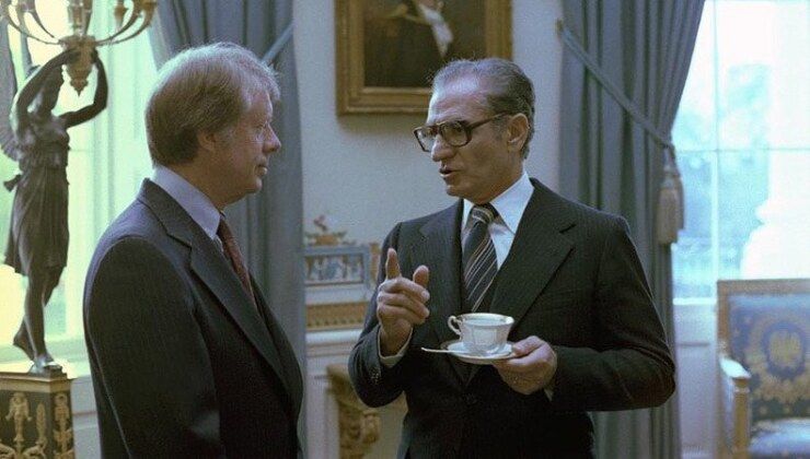 Mohammad Reza Pahlavi and Jimmy Carter at the White House