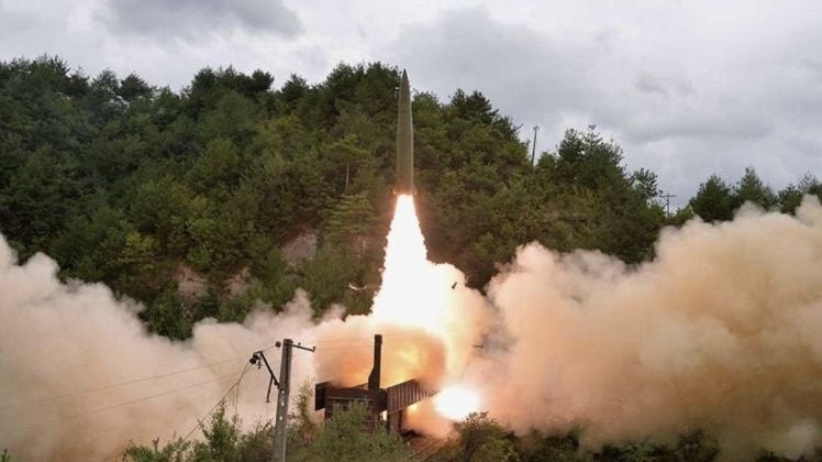 North Korean Missile Launch From Train