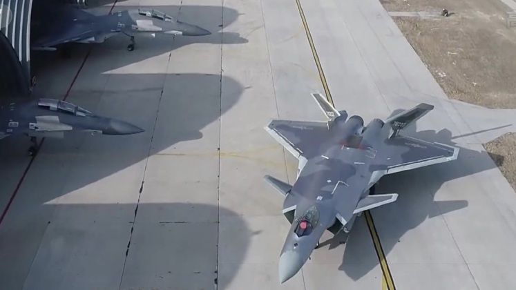 J-20 (right) and J-16 Fighters 