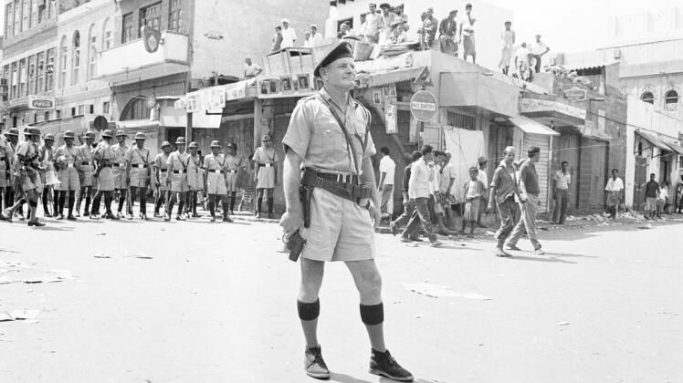 British Soldier in Aden, Yemen