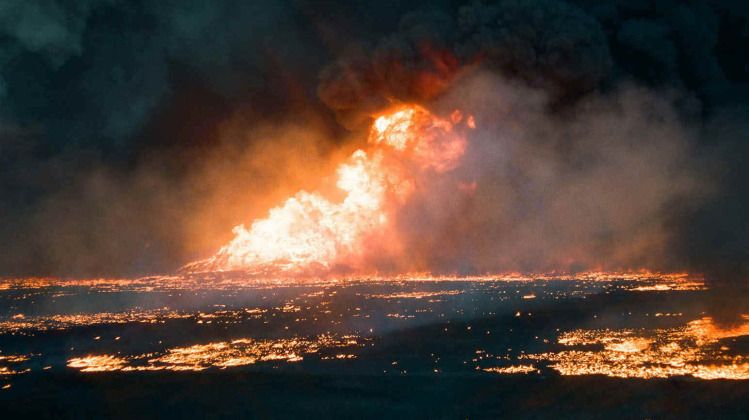 Burning Oil Fields During Operation Desert Storm - 1991