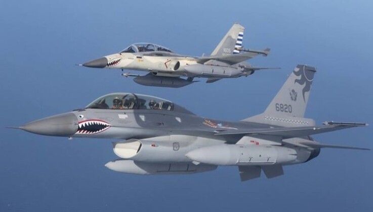 Taiwanese F-16B and F-CK Ching Kuo Fighters