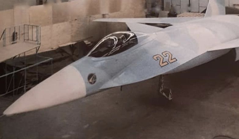 Sukhoi C-22 Next Generation Reverse Swept Wing Fighter - concept art