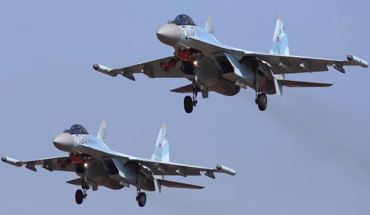 Russian Air Force Su-35 Heavy Fighters