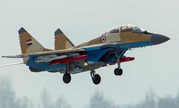 Egyptian Air Force MiG-29M2 with Kh-35 and R-77 Long Range Missiles