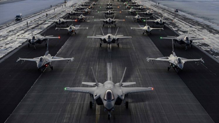 F-35 and F-16 Fighters