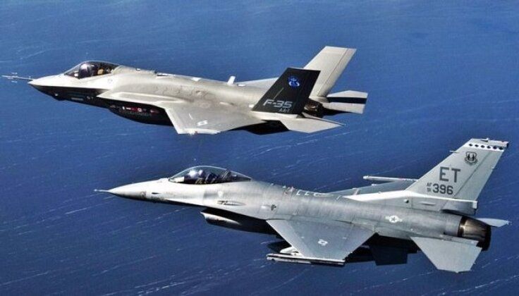 F-35 and F-16 Single Engine Fighters