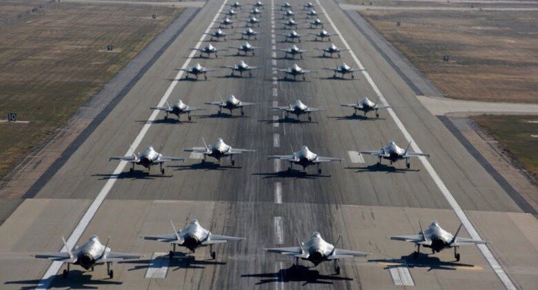 F-35 Fifth Generation Fighters 'Elephant Walk'