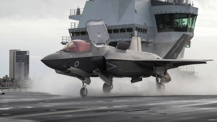 British Operated F-35B Vertical Landing Capable Fighter