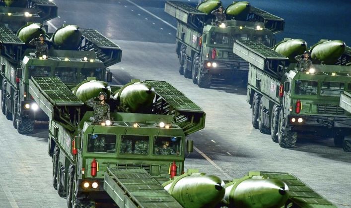 KN-23 Ballistic Missiles on Parade