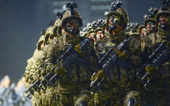 North Korean Special Forces on Parade