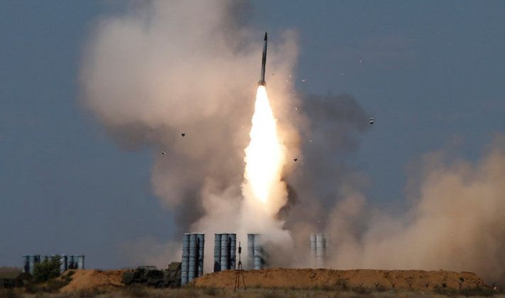 S-300 System Launches Surface to Air Missile