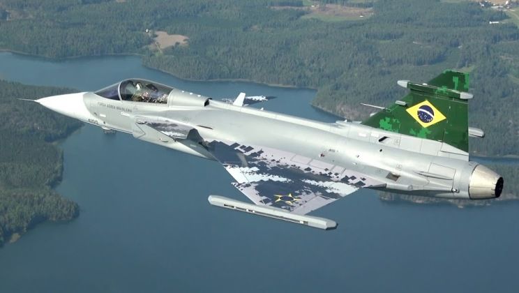 Gripen E Light Fighter in Brazilian Air Force Colours