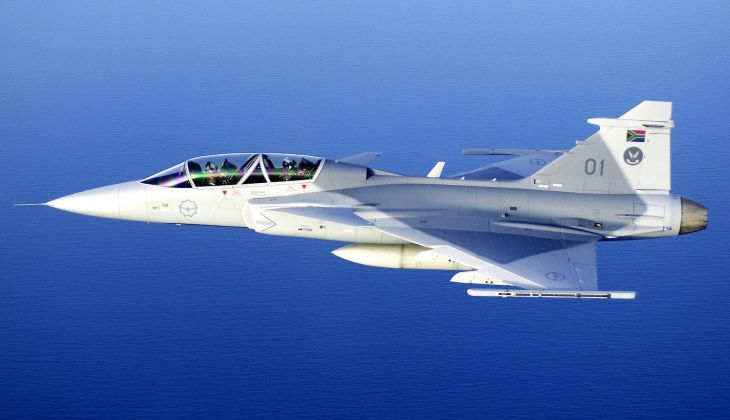 South African Air Force Gripen D Lightweight Fighter