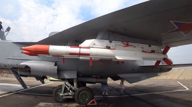 R-37 Long Range Missiles on MiG-31 Interceptor 