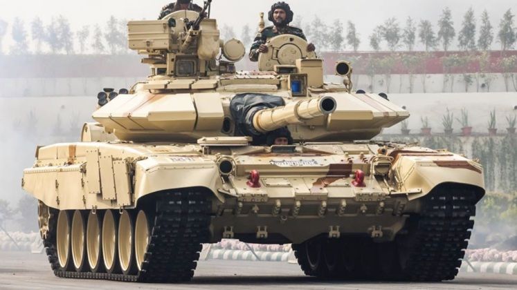Indian Army T-90 Battle Tank