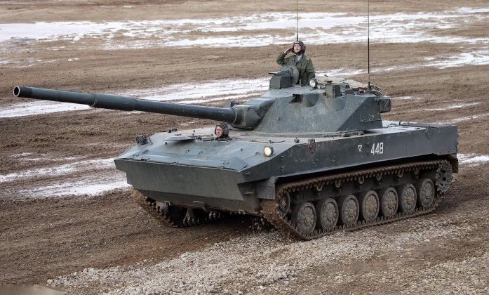 Sprut-SD Amphibious Tank Destroyer 
