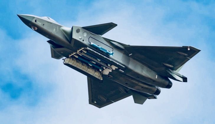J-20 with PL-10 (sides) and PL-15 Missiles