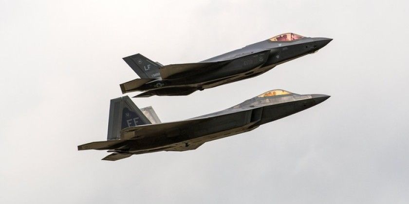 F-35 (top) and F-22 Fifth Generation Fighters 
