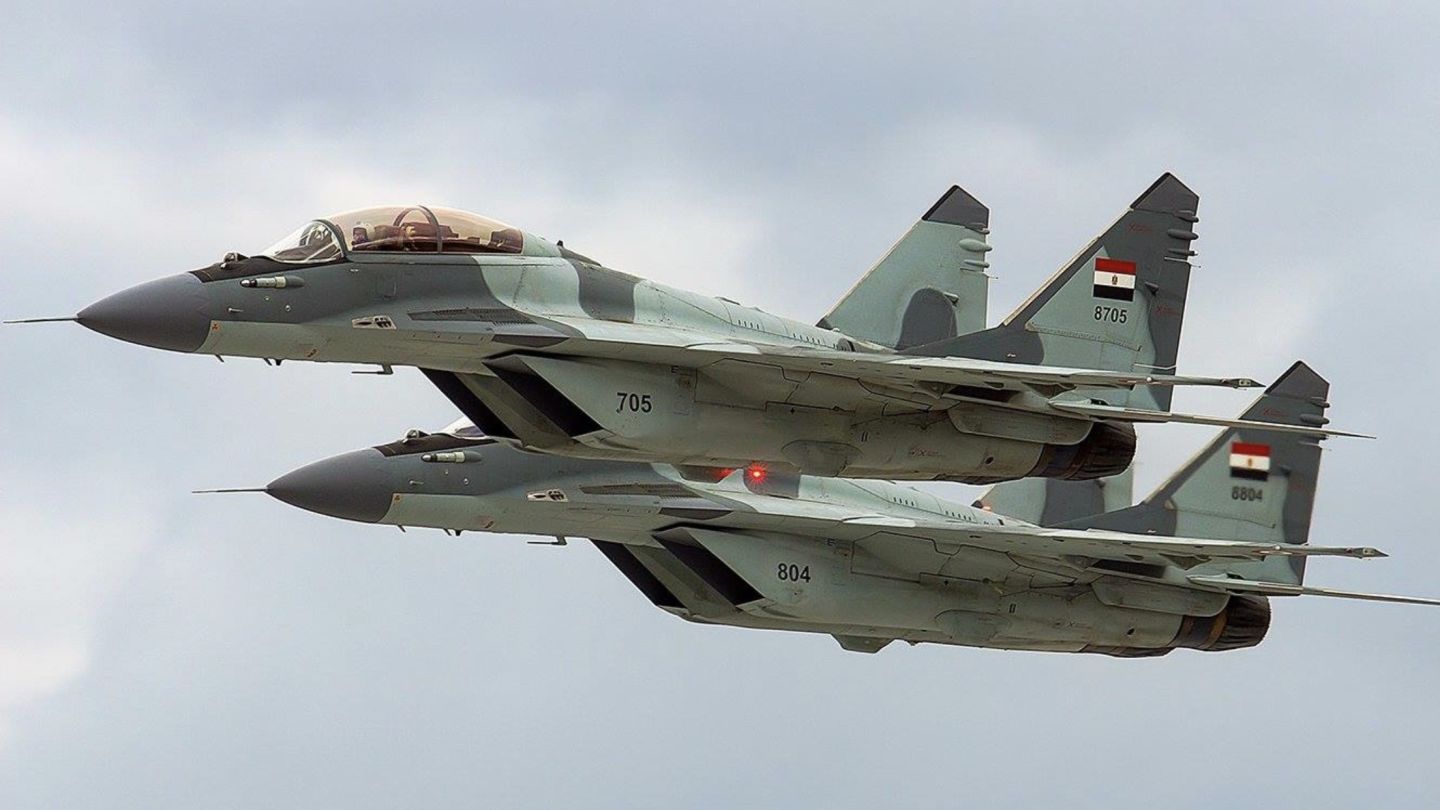 Egyptian Air Force MiG-29M Medium Fighters 