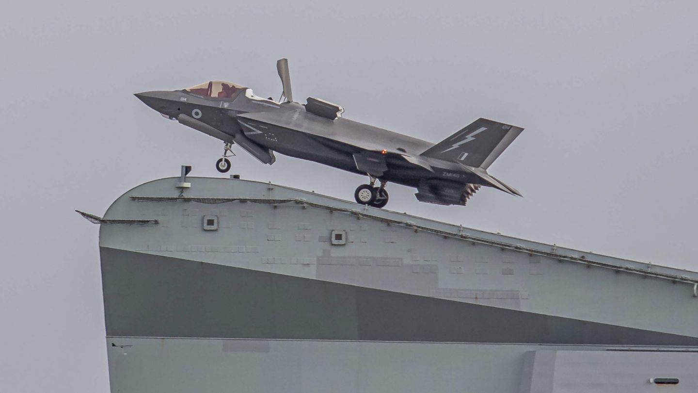 F-35B Takes Off From HMS Queen Elizabeth