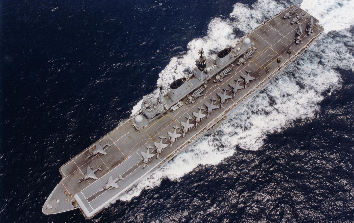 British Royal Navy Invincible Class Carrier HMS Illustrious